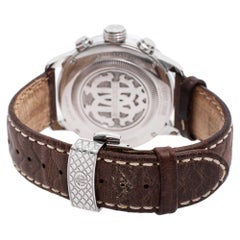 Roberto Cavalli Silver Stainless Steel 1G035 Men's Wristwatch 45 mm