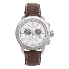 Roberto Cavalli Silver Stainless Steel 1G035 Men's Wristwatch 45 mm