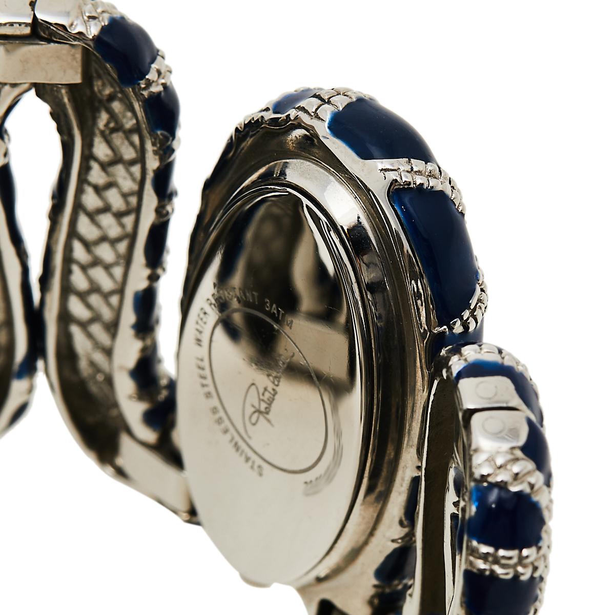 Roberto Cavalli Silver Steel Cleopatra R7253195635 Women's Wristwatch 40 mm 1