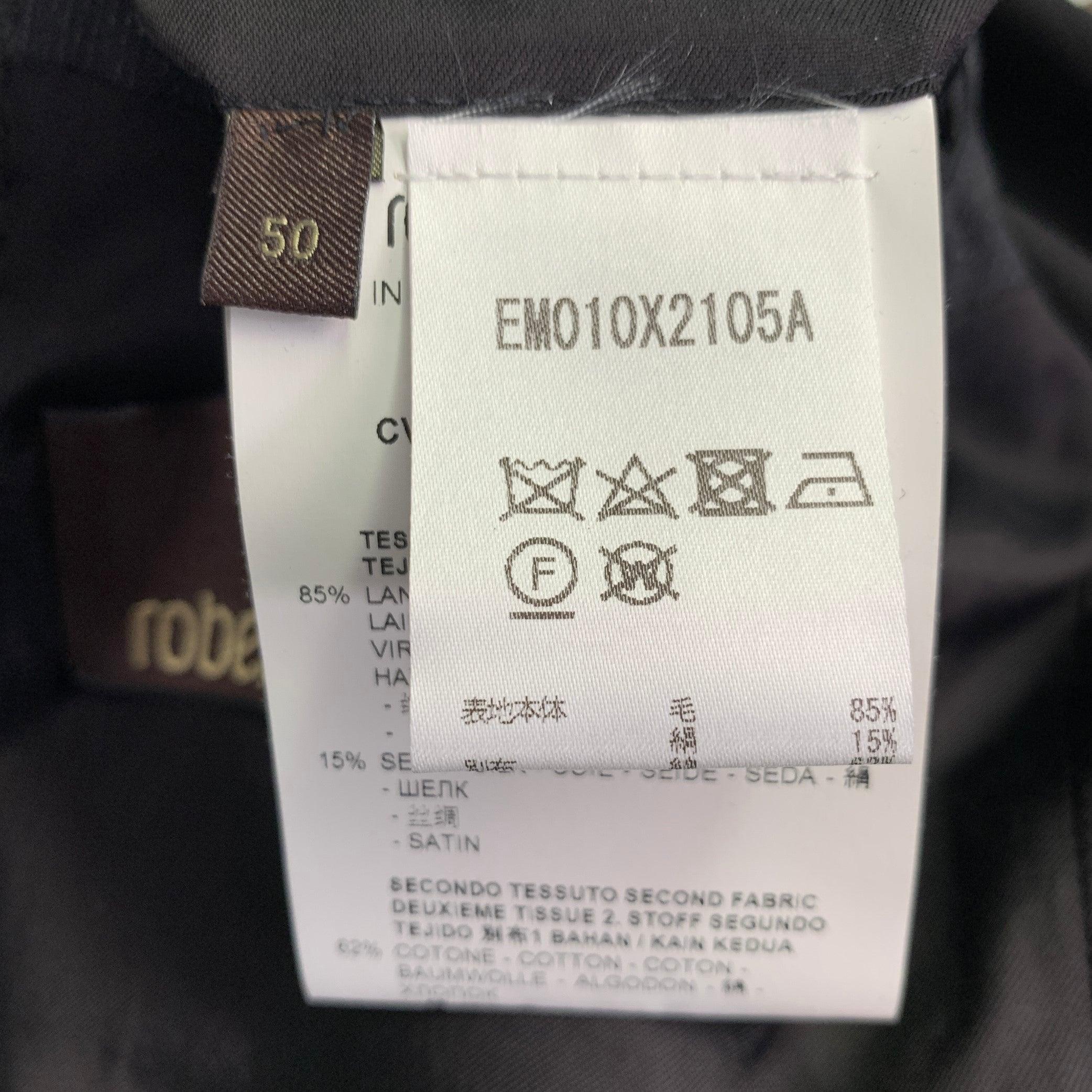 Manteau de sport en laine et soie ROBERTO Cavalli Taille 40 Noir Gris Jacquard de serpent en vente 4
