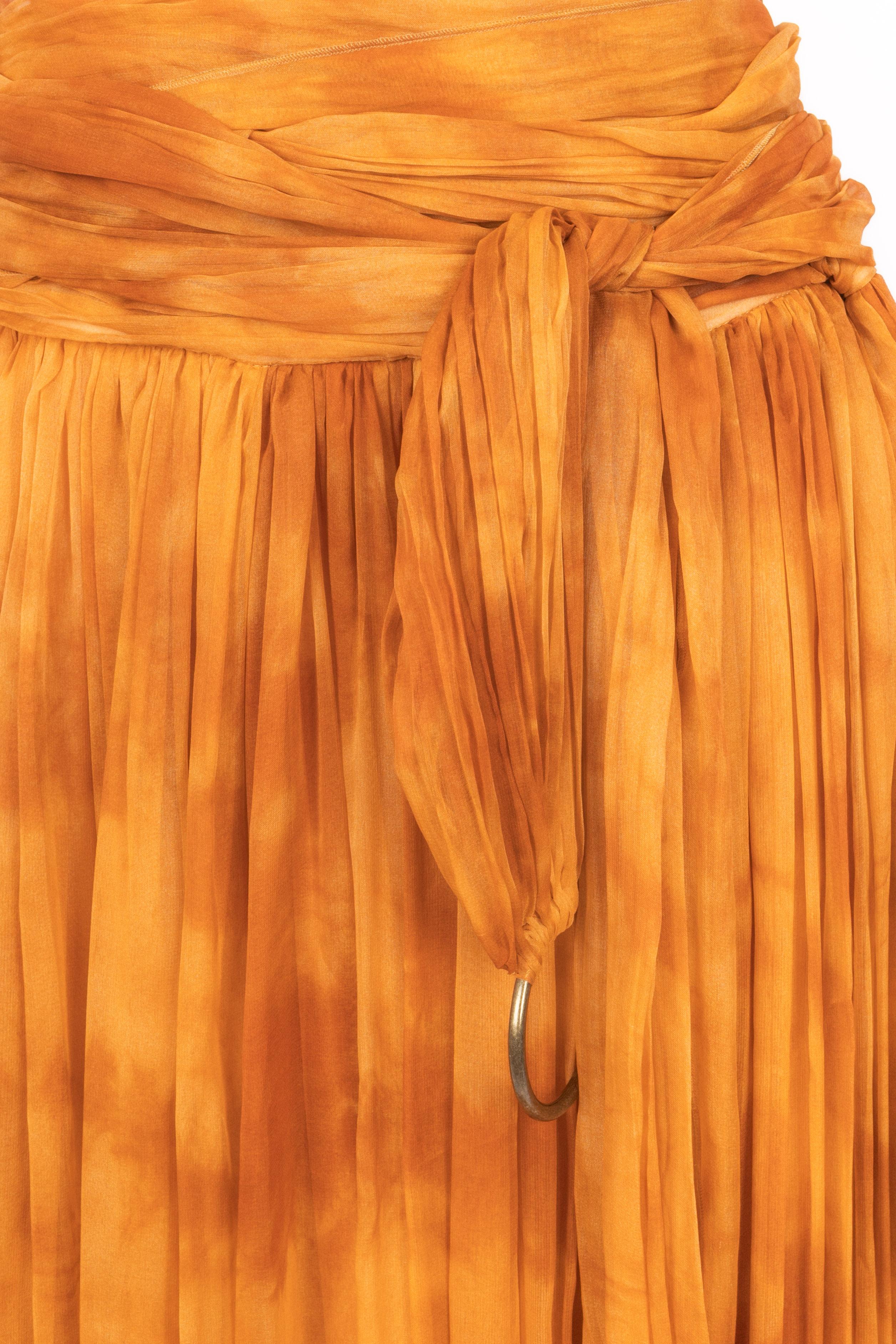 Falda Roberto Cavalli Naranja en venta