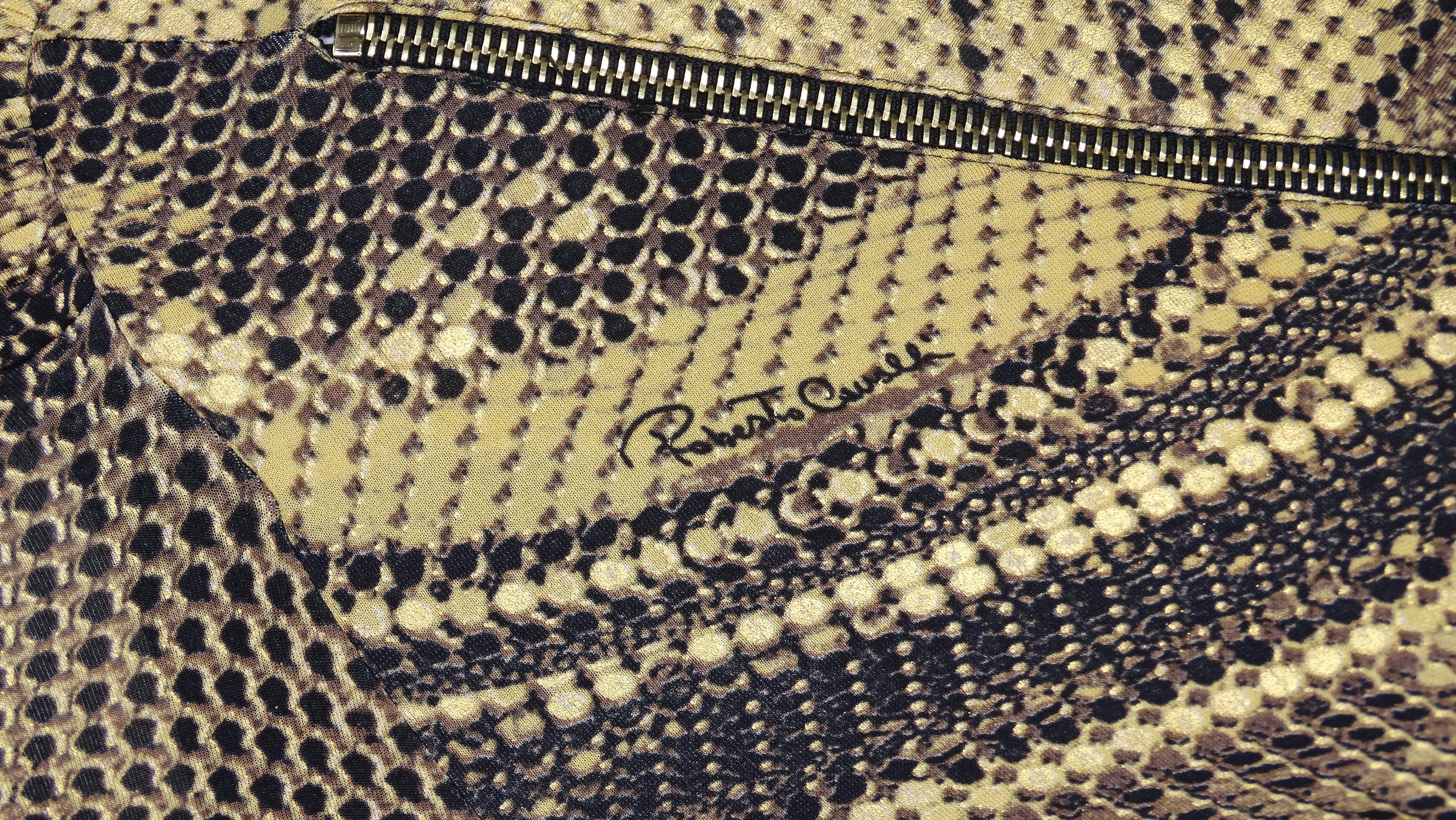Roberto Cavalli Kleid mit Schlangenmuster  Damen im Angebot
