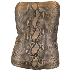 Roberto Cavalli Snakeskin Bustier
