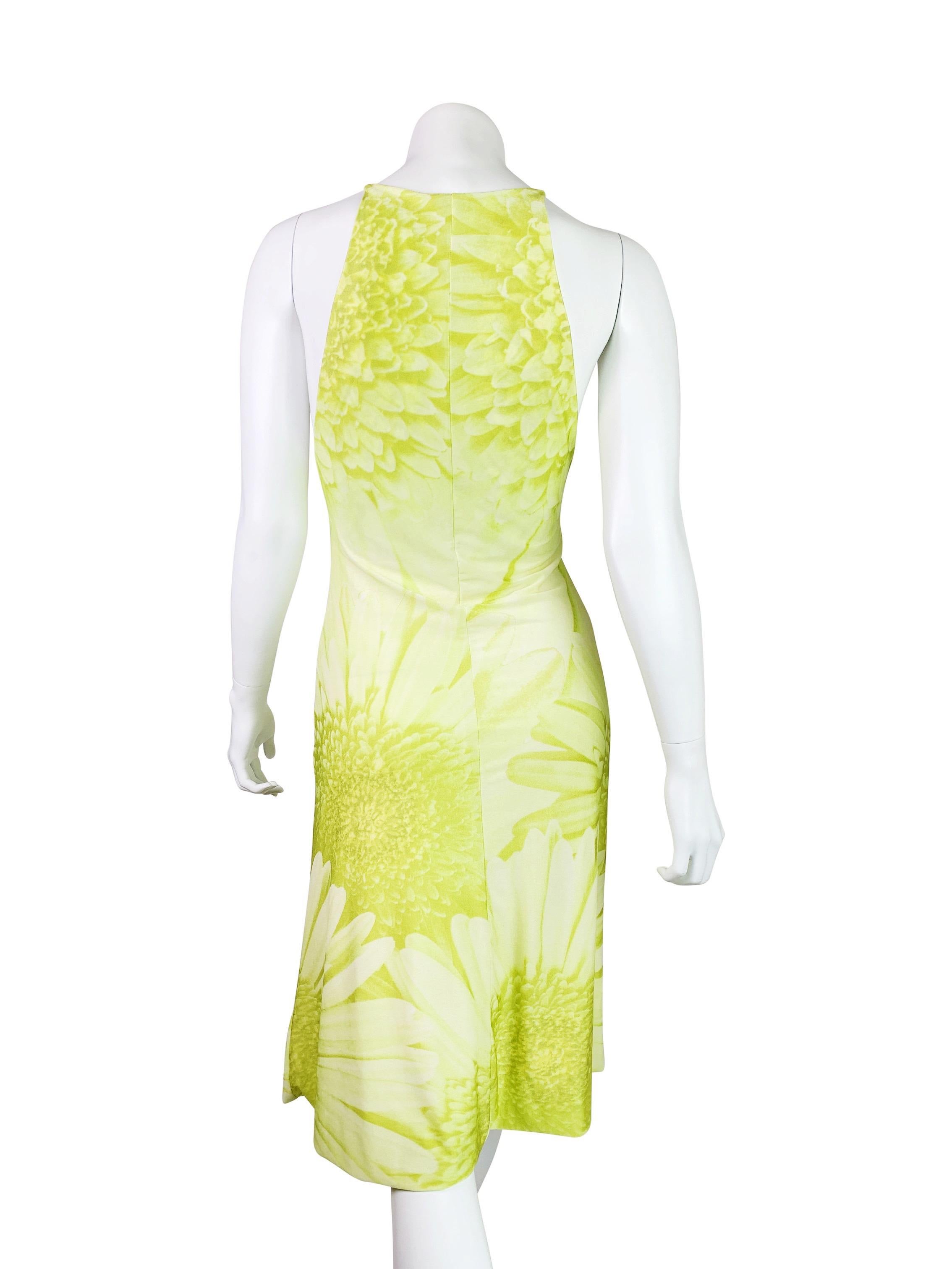 Yellow Roberto Cavalli Spring 1999 Dress