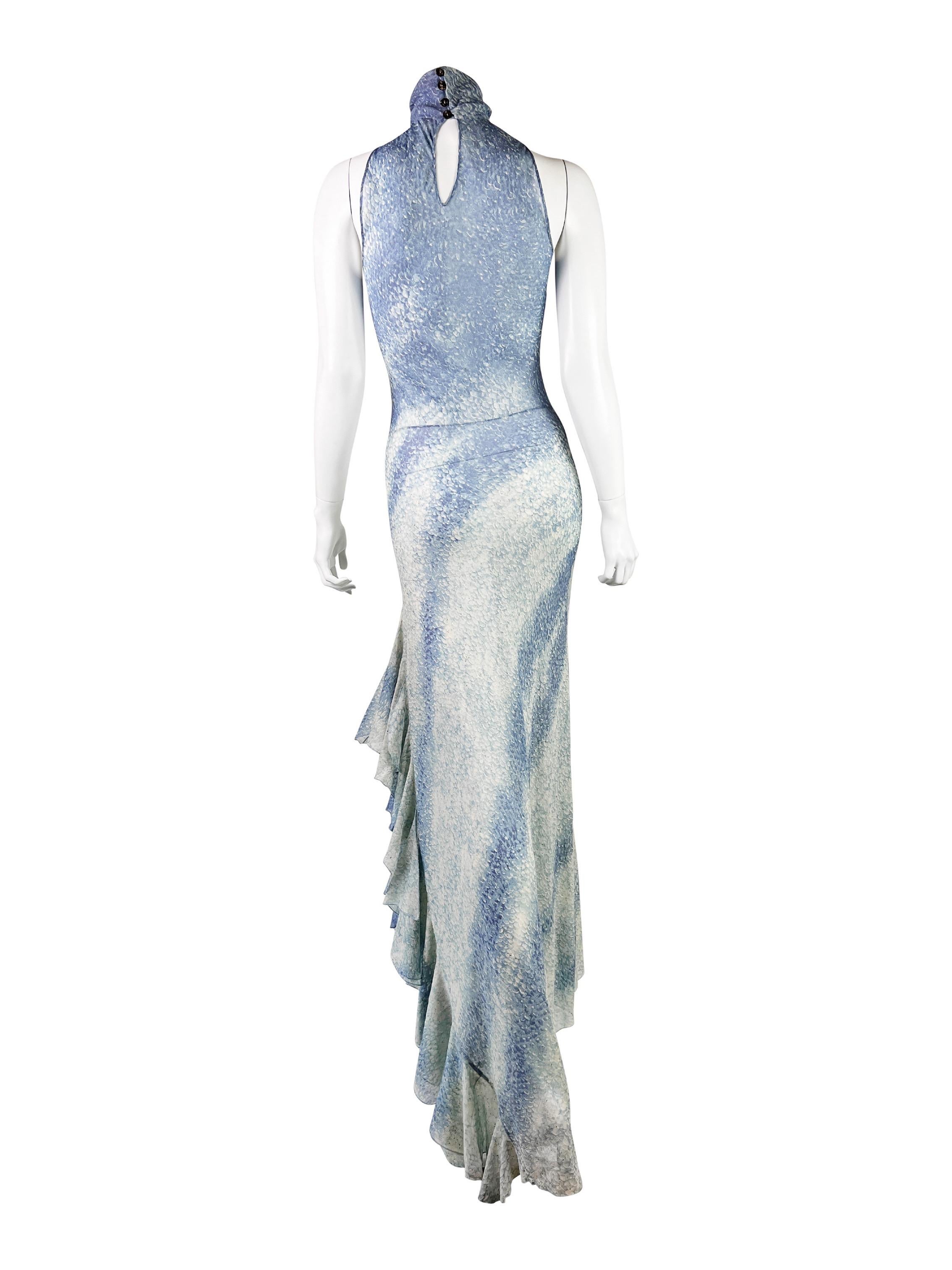 Roberto Cavalli Spring 1999 Silk Gown In Excellent Condition In Prague, CZ
