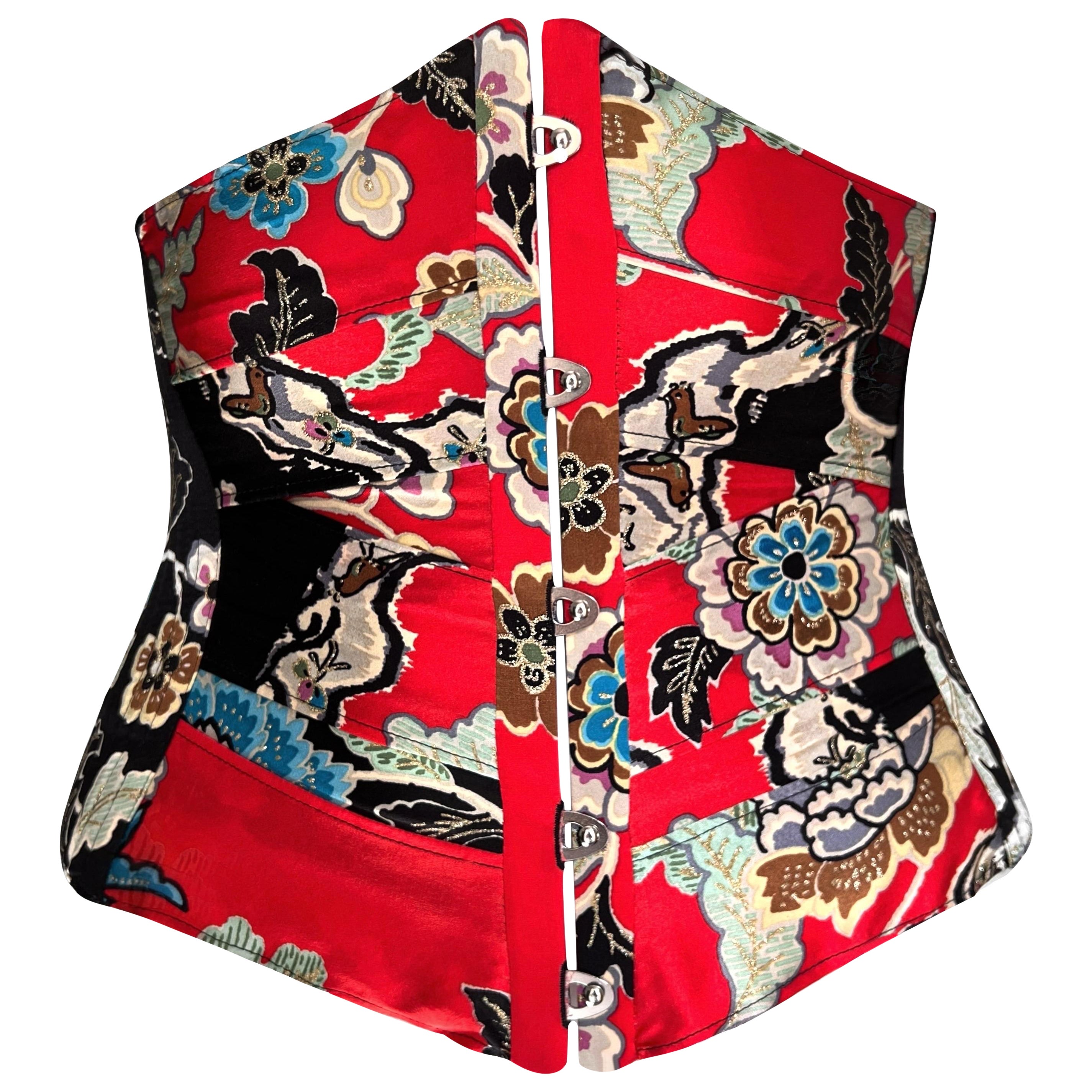 Roberto Cavalli Spring 2003 Silk Waist Corset Cincher