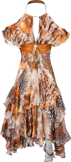 Roberto Cavalli Spring 2004 Runway Two-Piece Bustier Dress Set