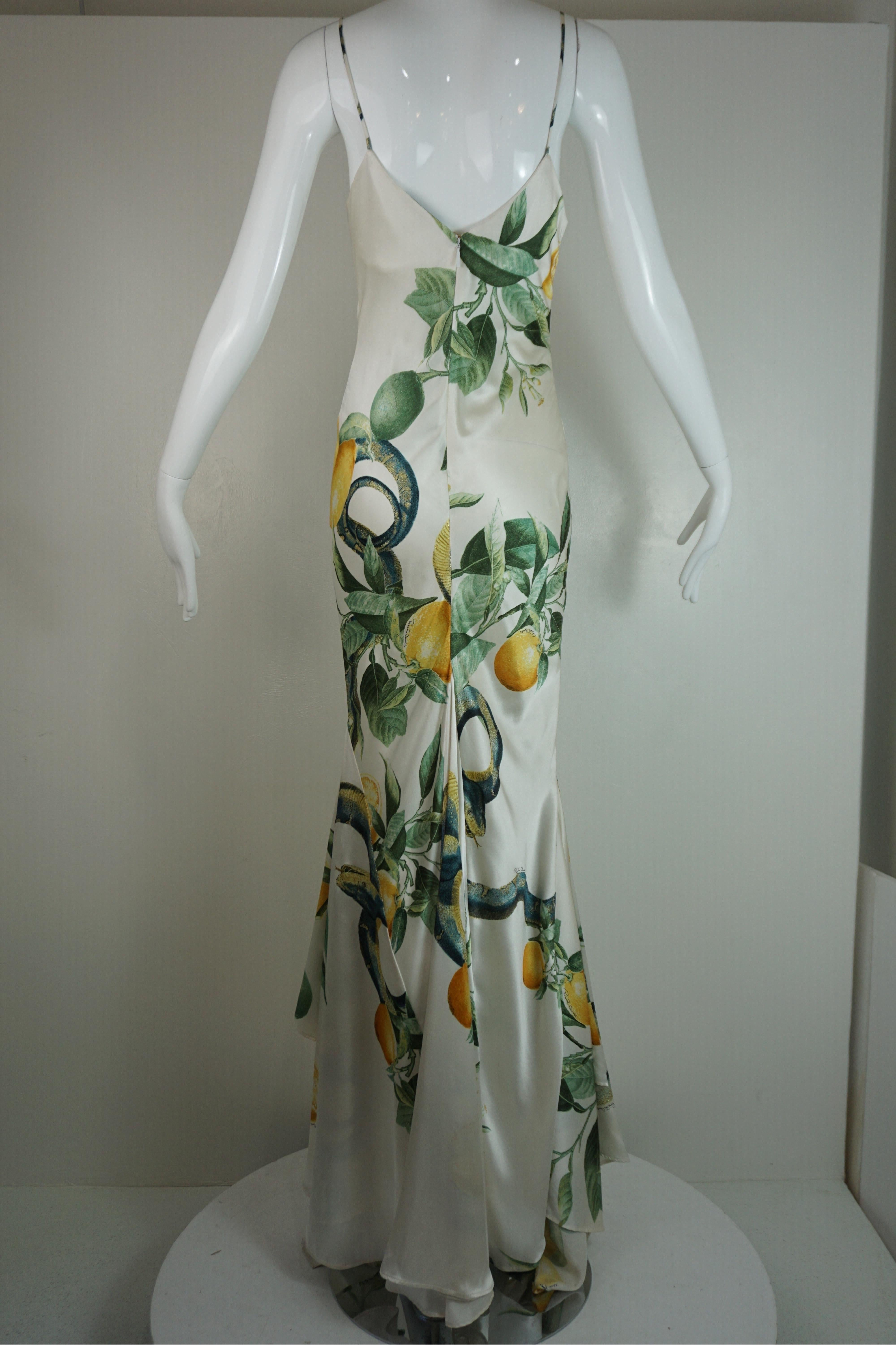 Roberto Cavalli Spring 2005 Slip Dress Gown In Excellent Condition For Sale In Carmel, CA
