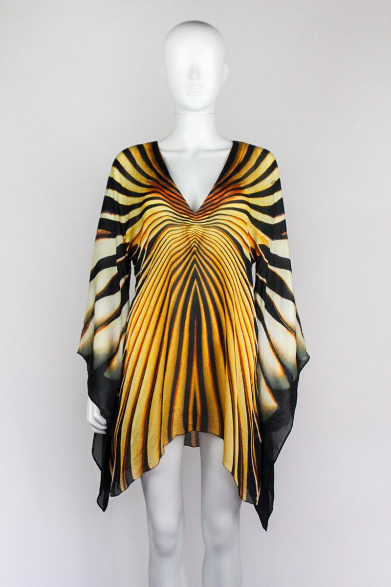 Beige Roberto Cavalli Spring 2007 Dress