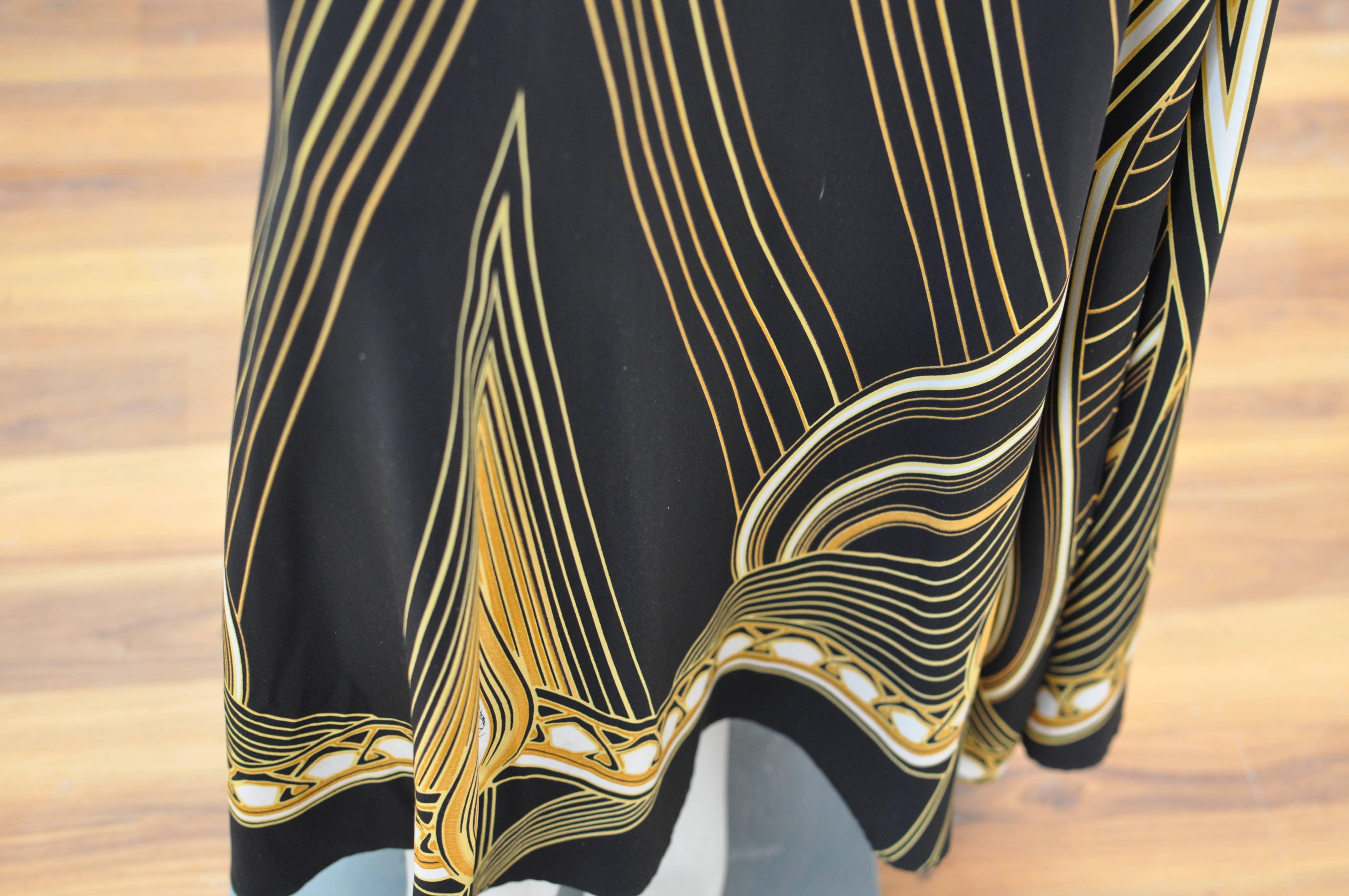 Black Spring 2007 Roberto Cavalli Milan Runway Silk Gown