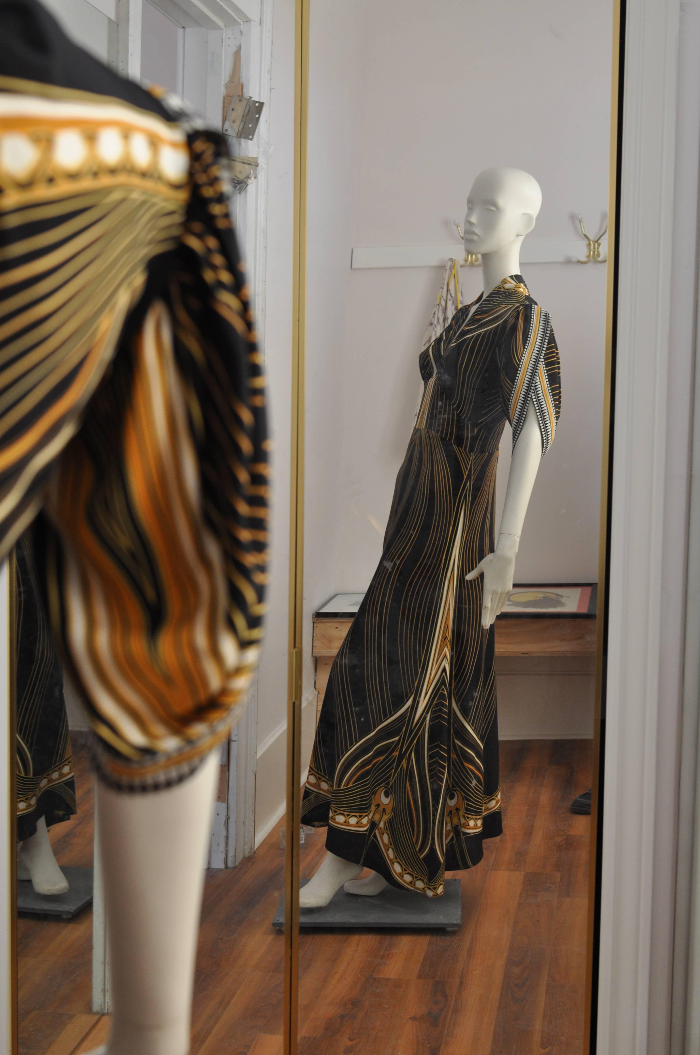 Spring 2007 Roberto Cavalli Milan Runway Silk Gown 2