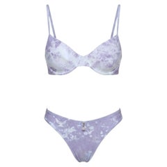 Bikini tie-dye Roberto Cavalli printemps-été 1999 — Détail piercing