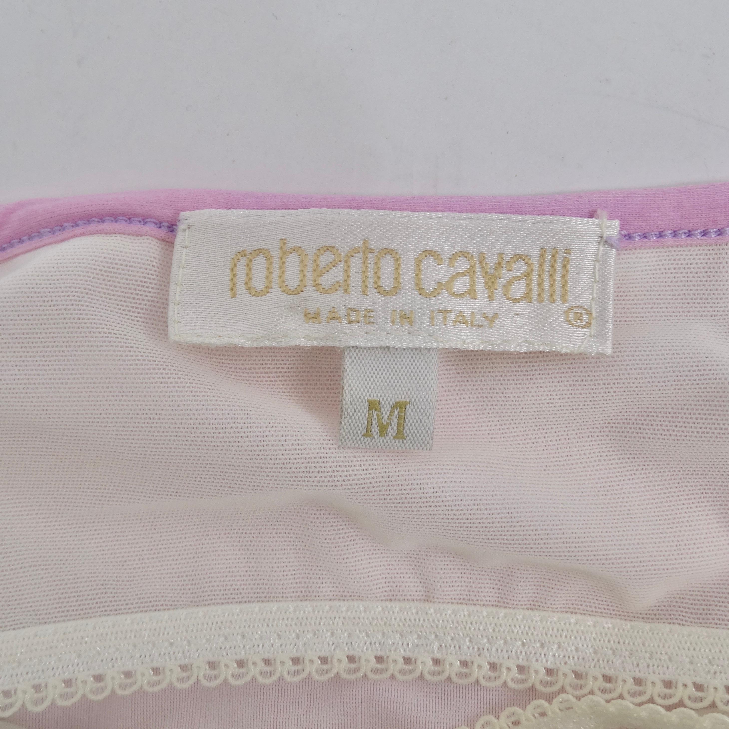 Roberto Cavalli Spring/Summer 2000 Pink Crystal Halter Top 5