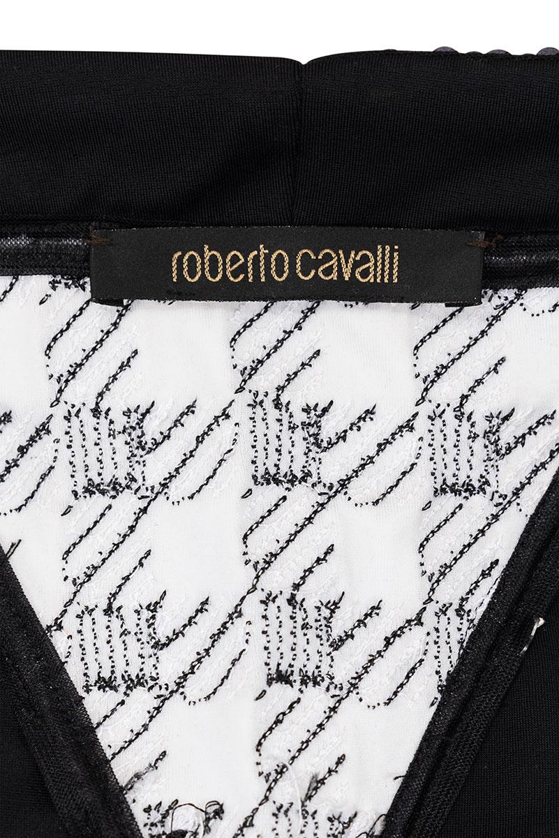 Women's or Men's ROBERTO CAVALLI SS 06 Rare and Iconic Cut Out Bodysuit with Sequins Embroidery For Sale