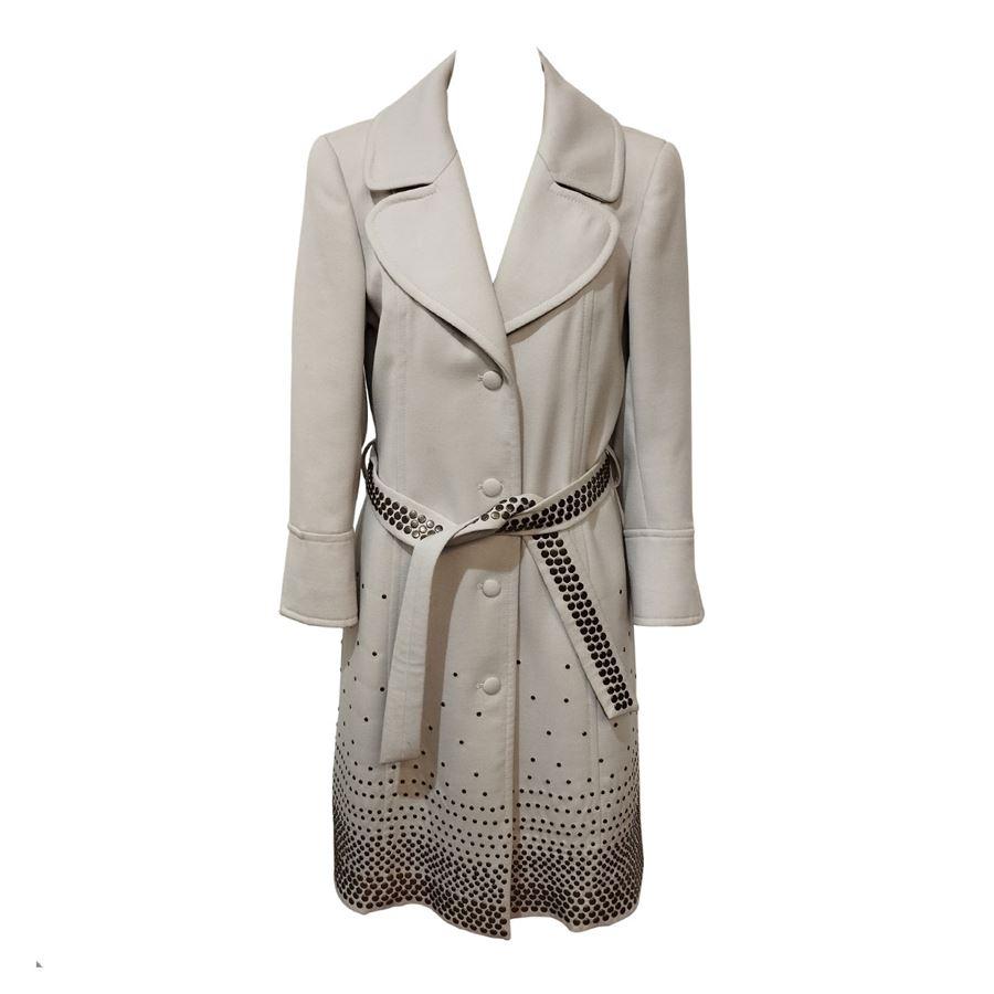 Roberto Cavalli Studded coat size 42 For Sale