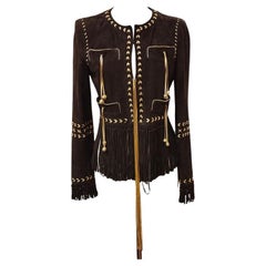 Used Roberto Cavalli Suede jacket size 40