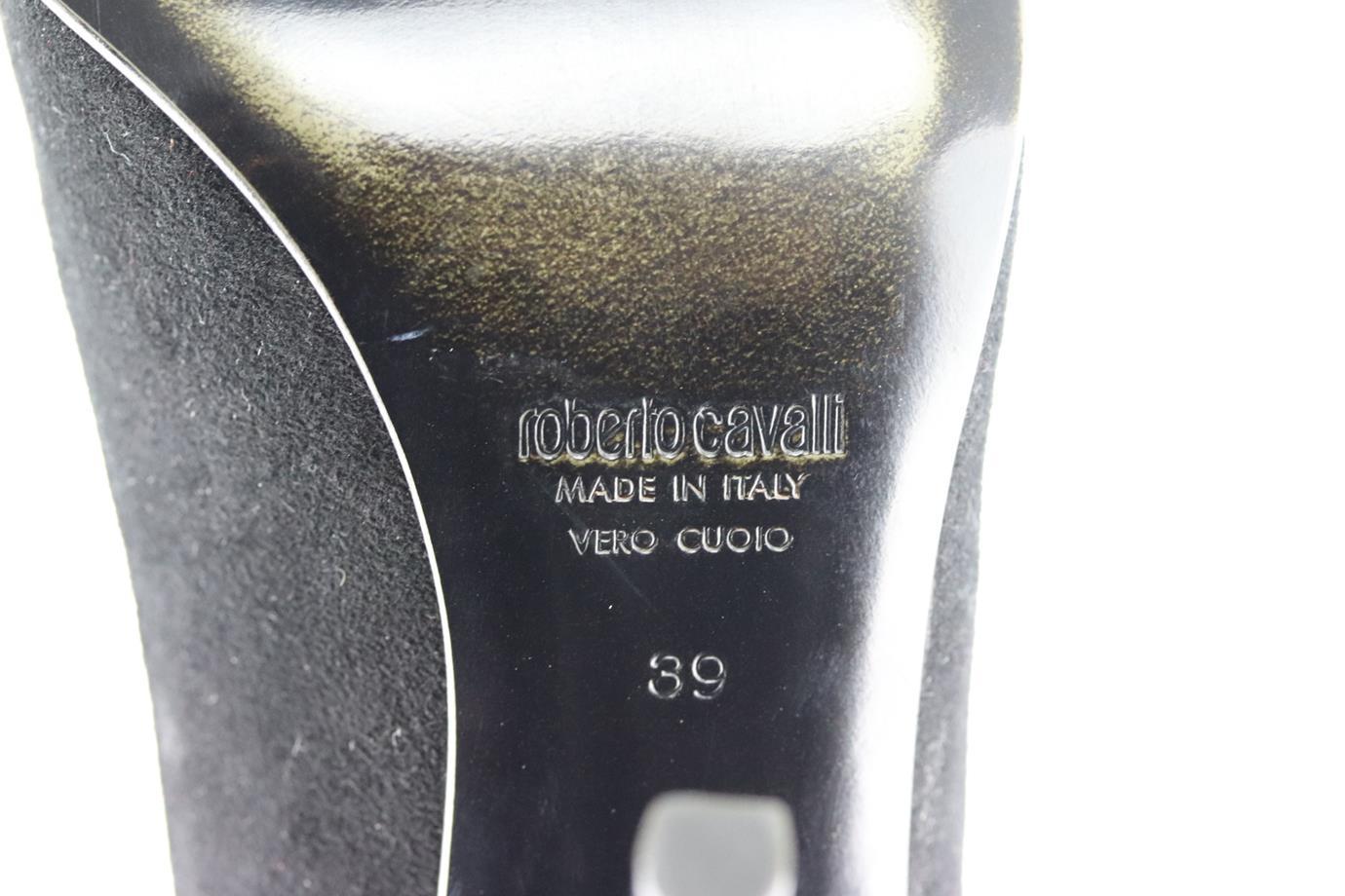 Black Roberto Cavalli Suede Pumps EU 39 UK 6 US 9 