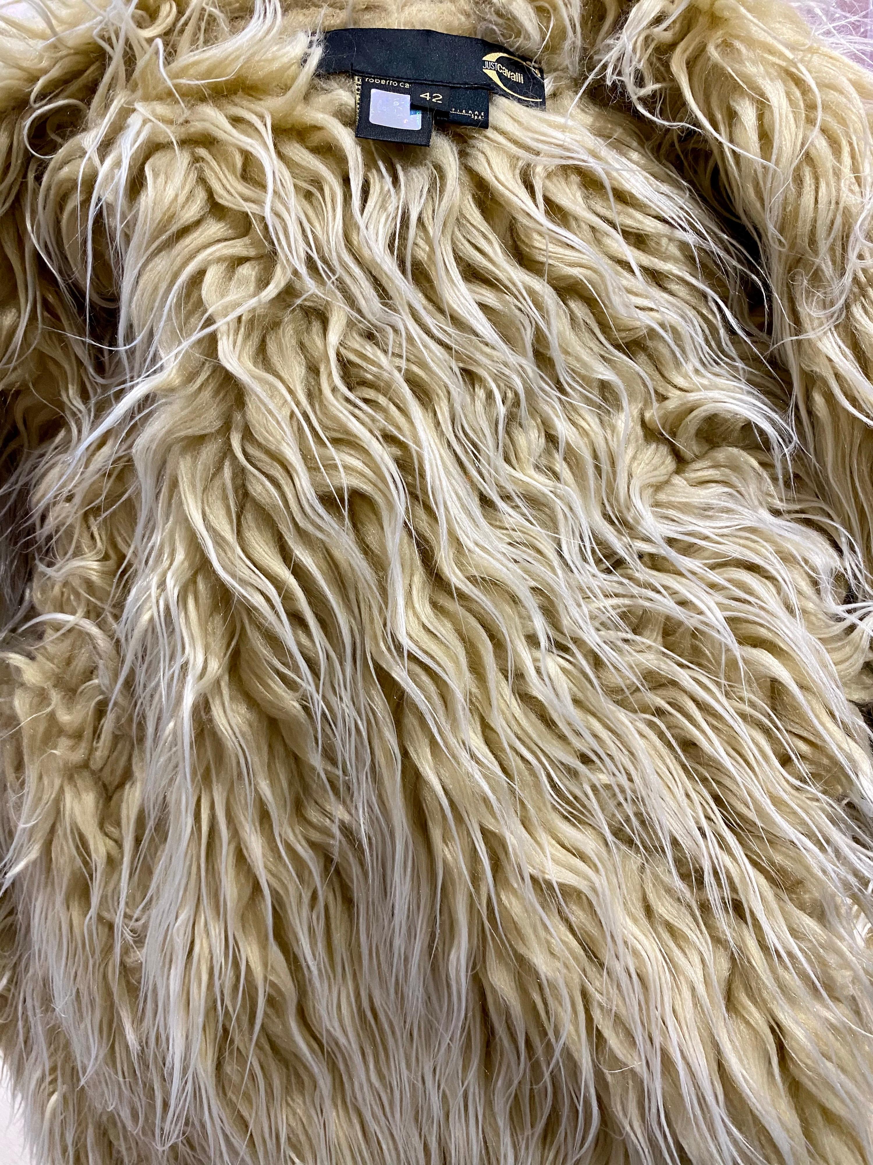 Roberto Cavalli Suede Shearling Vest 4