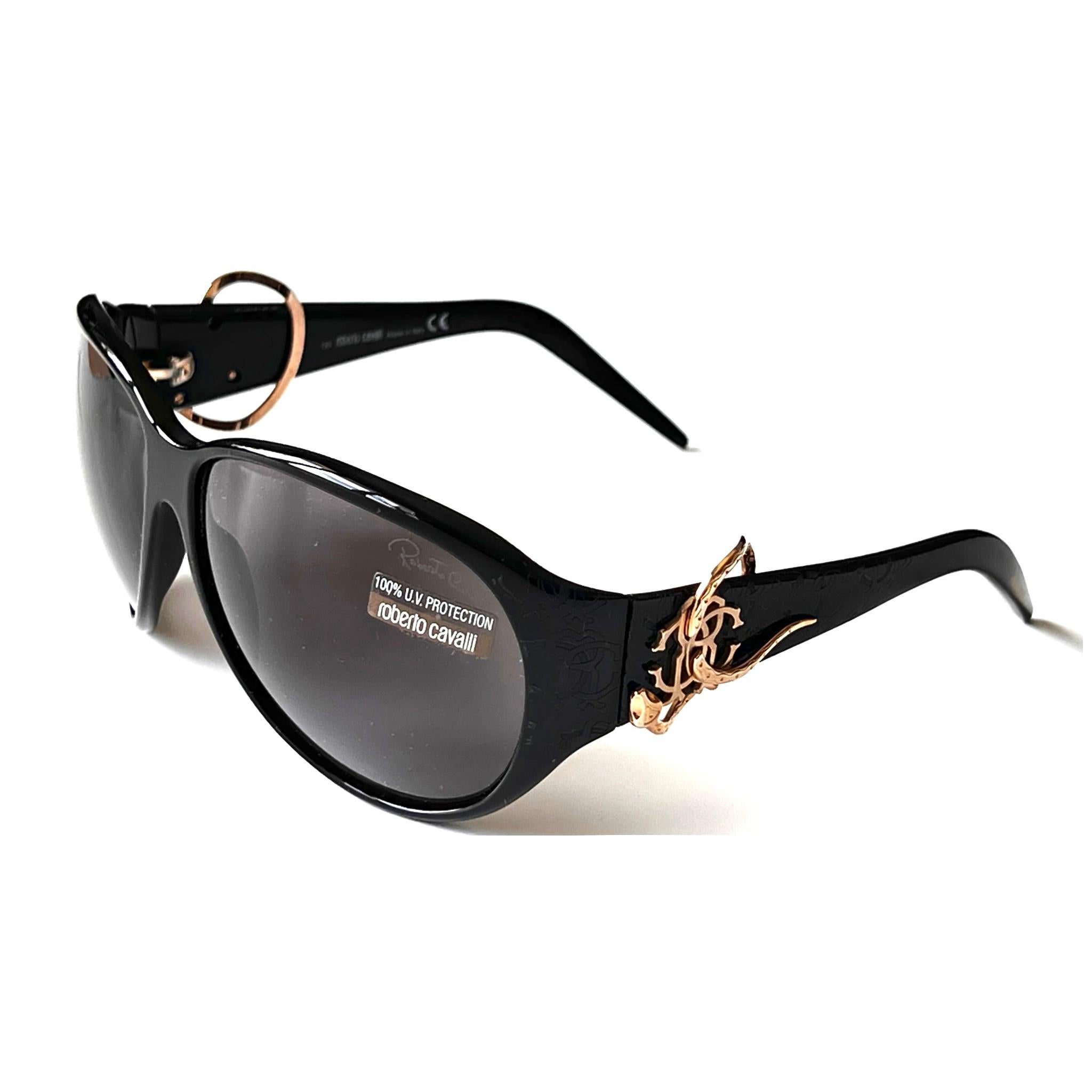 Roberto Cavalli New sunglasses art. URANO 360S col. B5 (Made in Italy) Women Y2K For Sale 1