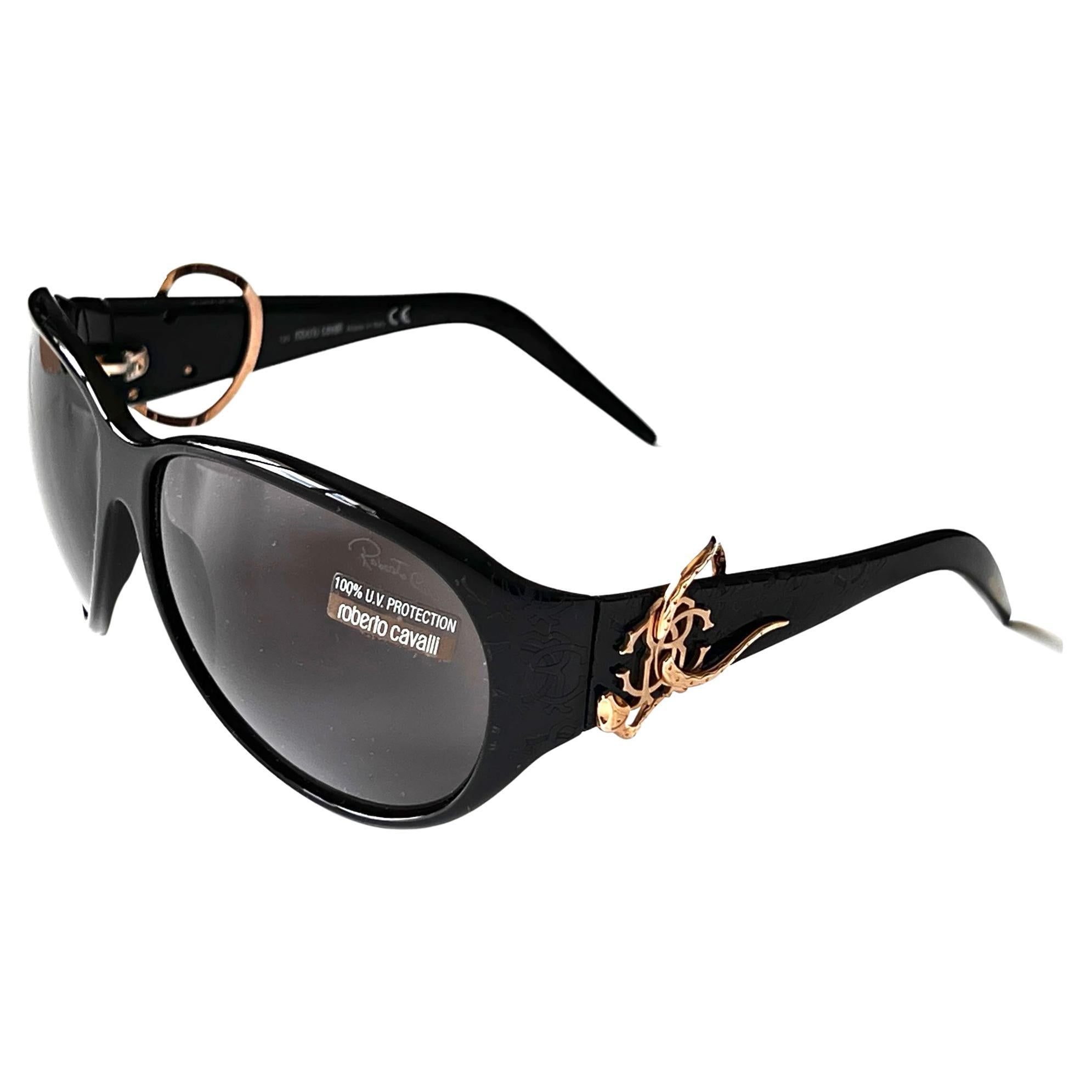Roberto Cavalli New sunglasses art. URANO 360S col. B5 (Made in Italy) Women Y2K For Sale