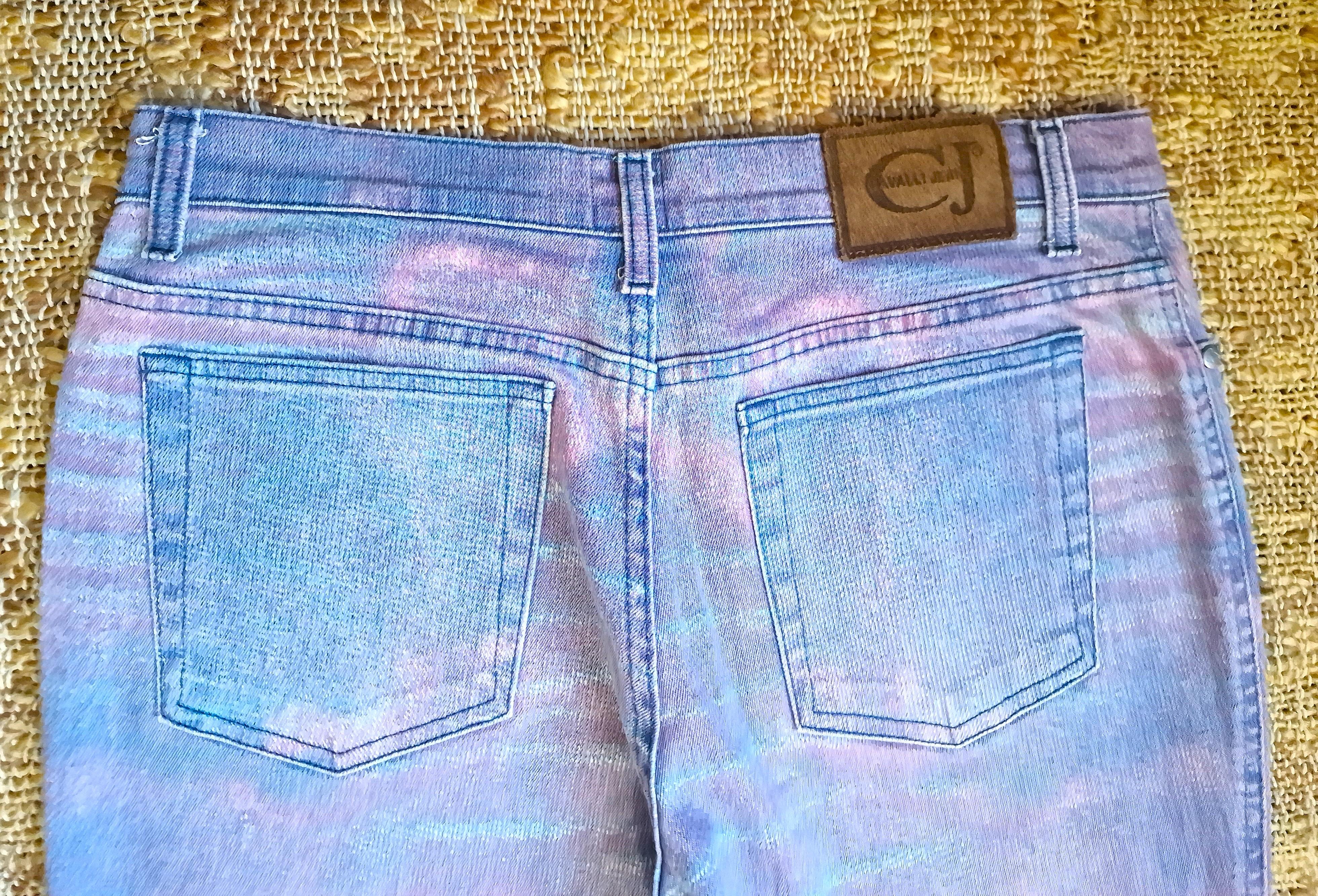 Roberto Cavalli Sunset Psychedelic Optical Illusion Vintage Large Y2K Pants For Sale 9