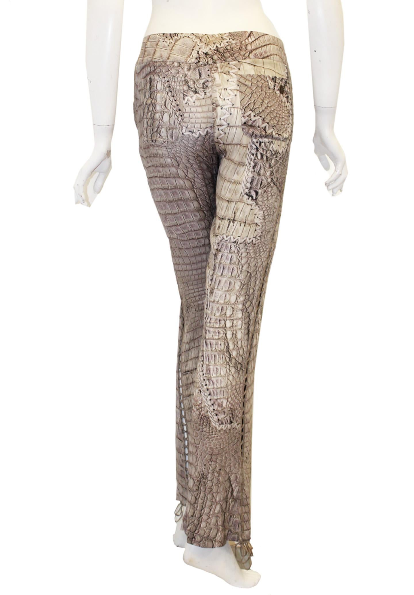roberto cavalli snake pants