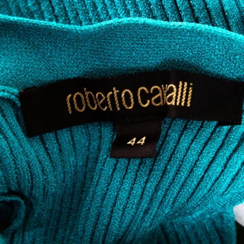 Roberto Cavalli Top de canalé con espalda cruzada M en venta 2