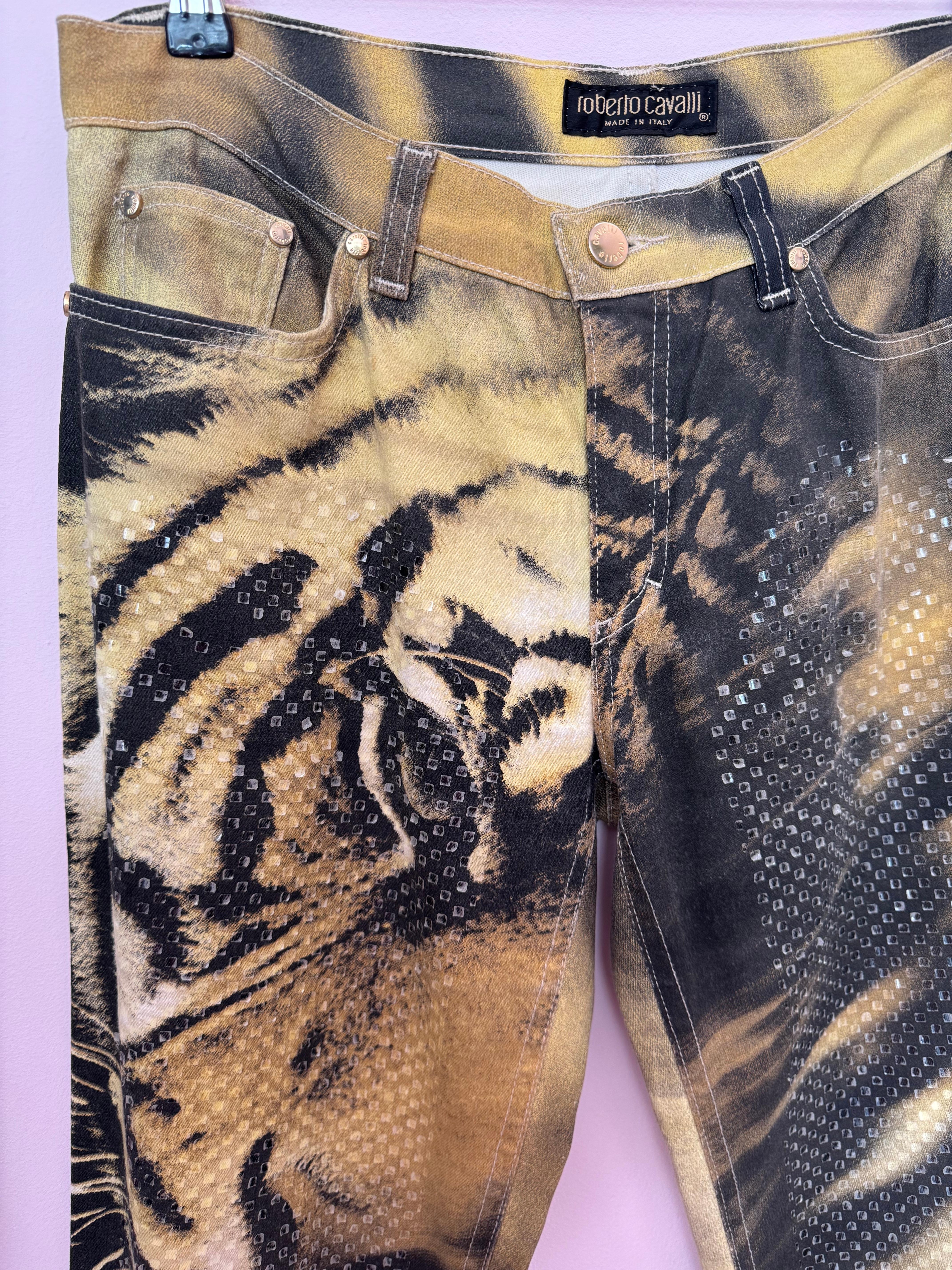 De las mujeres Roberto Cavalli  Vaqueros Tiget FW 2000 en venta