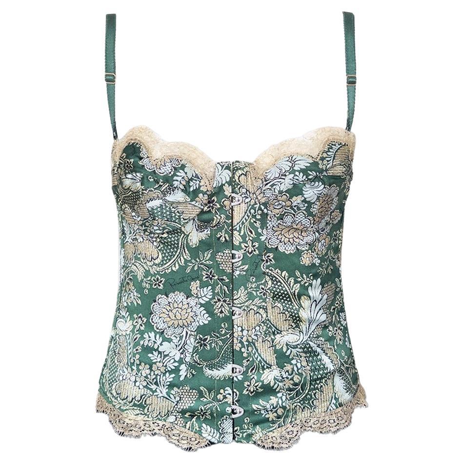 Roberto Cavalli Underwear A/I 2001 Greene 
Greene Top Bustier Sz IT42 NEW WITH TAGS