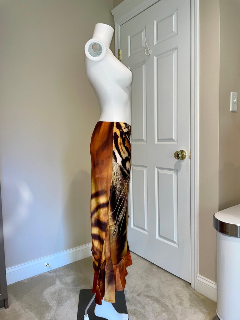 Jupe Longue / Couverture De Plage Skims X Roberto Cavalli - Imprimé Tigre - Tailles M à XL - Neuf Avec Étiquettes