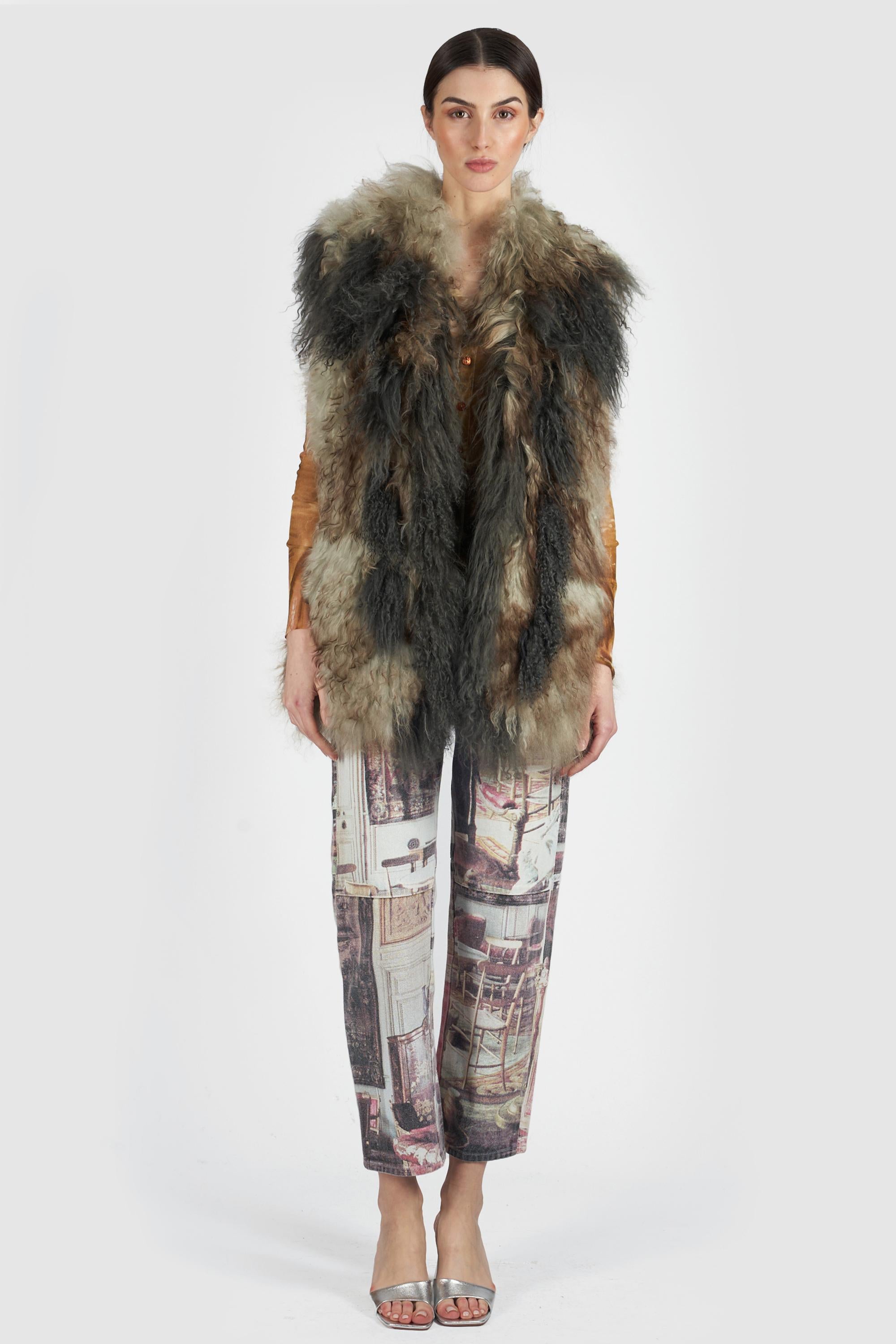 Women's Roberto Cavalli Vintage 2012 Shearling Gilet