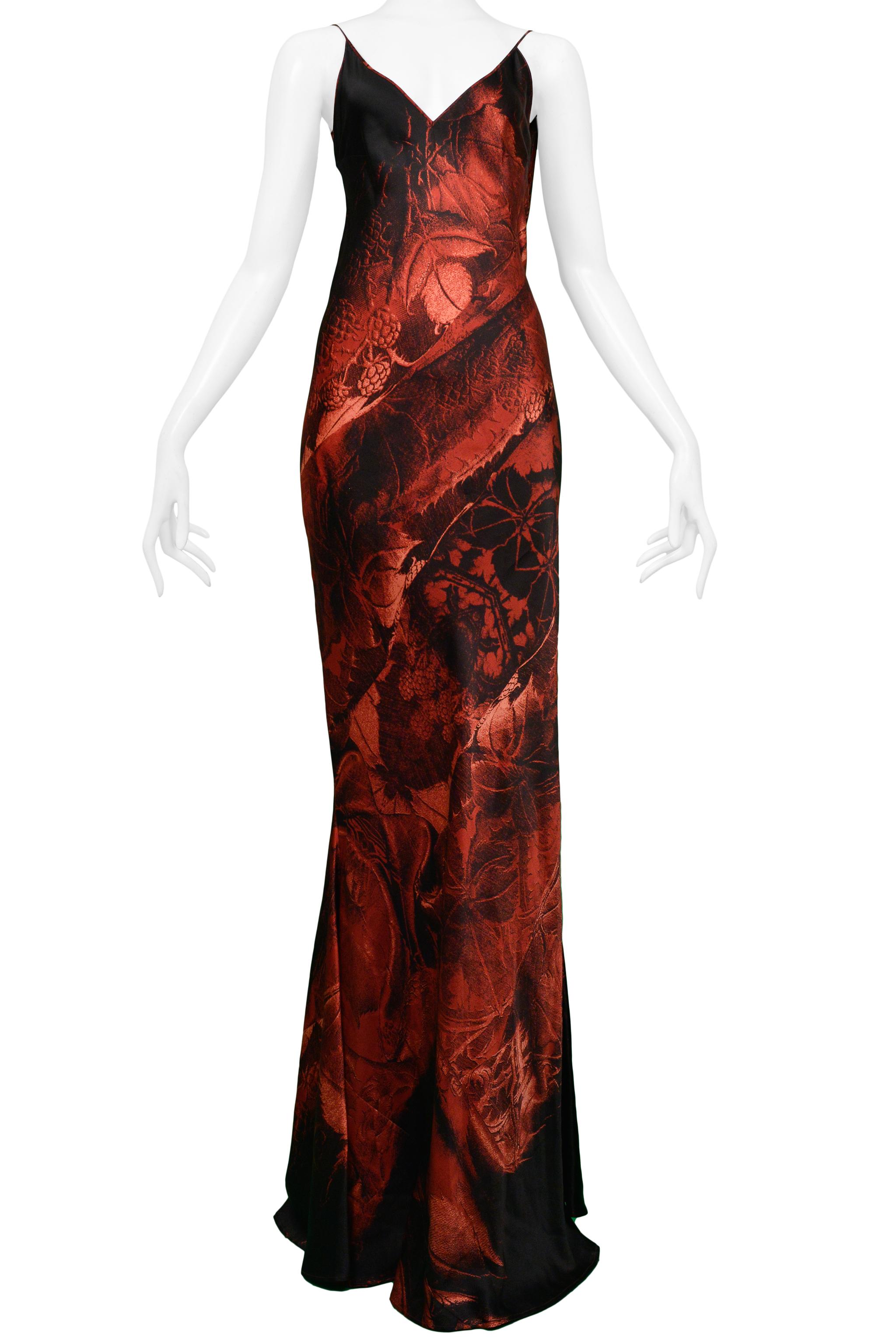 Roberto Cavalli Vintage Schwarz & Roter Slip Abendkleid im Zustand „Hervorragend“ in Los Angeles, CA