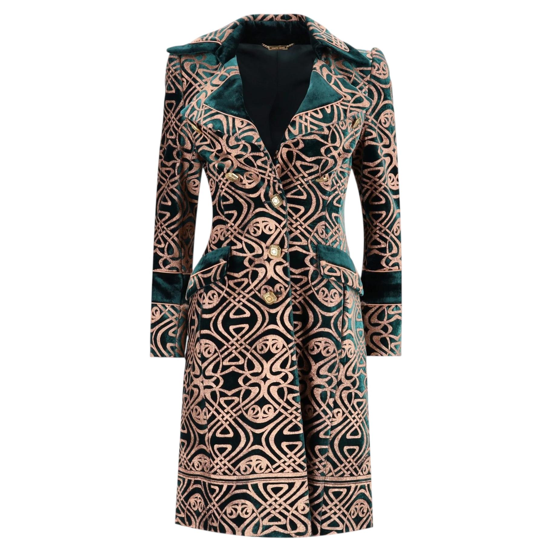 Roberto Cavalli Vintage Brocade Velvet Coat