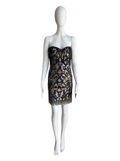 Abito mini senza spalline con decorazioni Roberto Cavalli Vintage