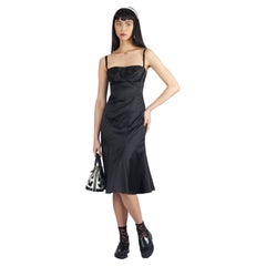 Roberto Cavalli Vintage F/W 2000’s Black Silk Dress