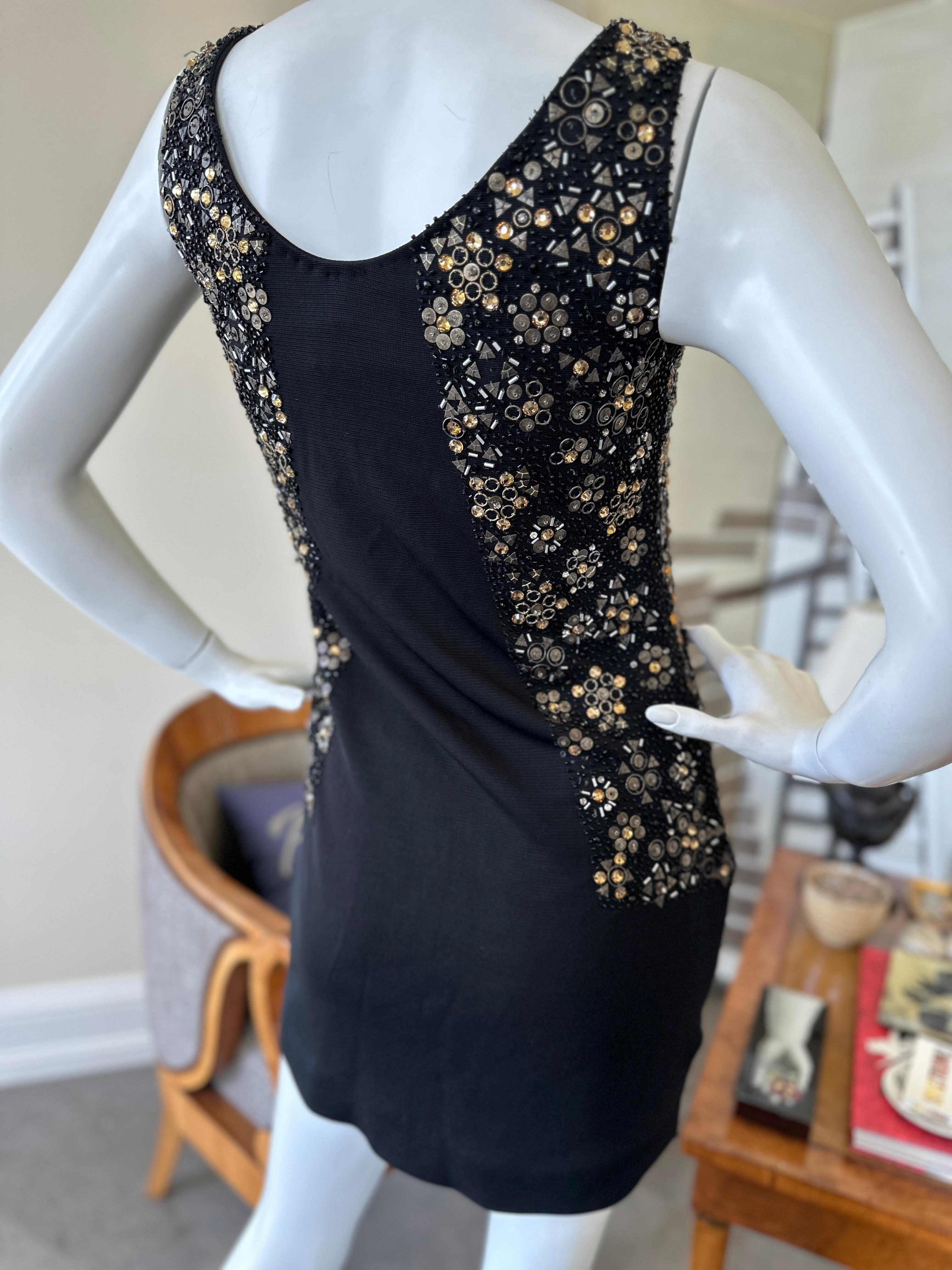 Roberto Cavalli Vintage Heavily Embellished Cocktail Dress for Class Cavalli For Sale 3
