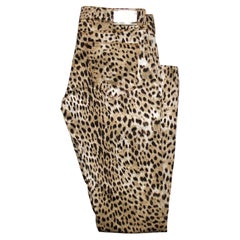 Roberto Cavalli Vintage Leopard Print Skinny Jeans