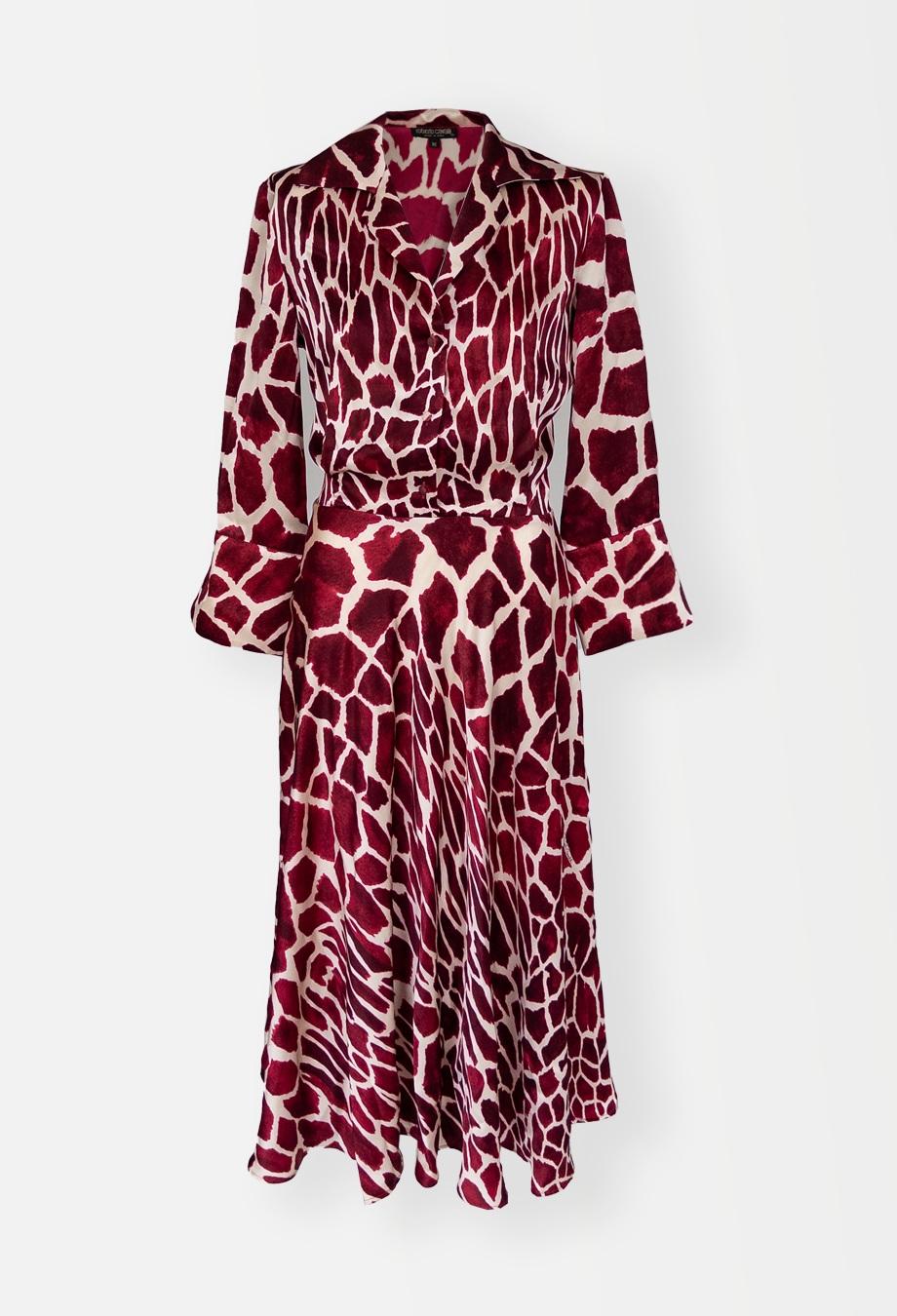 Roberto Cavalli Vintage SATC Carrie Robbery Scene Giraffe Dress Sex and The City in vendita 4