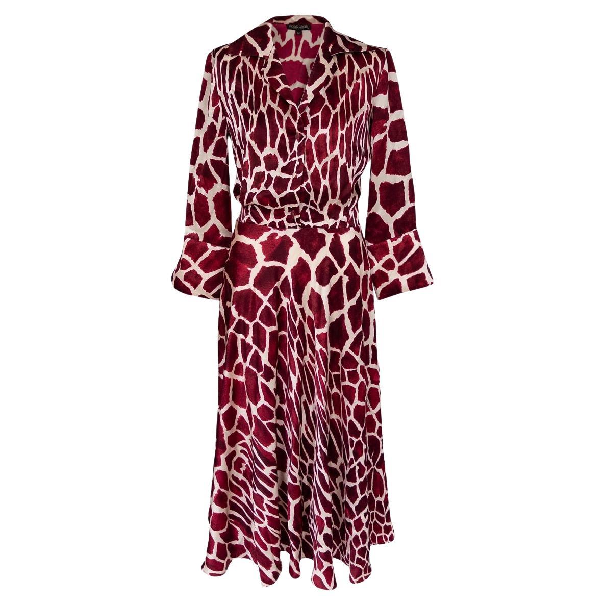 Roberto Cavalli Vintage SATC Carrie Robbery Scene Giraffe Dress Sex and The City in vendita
