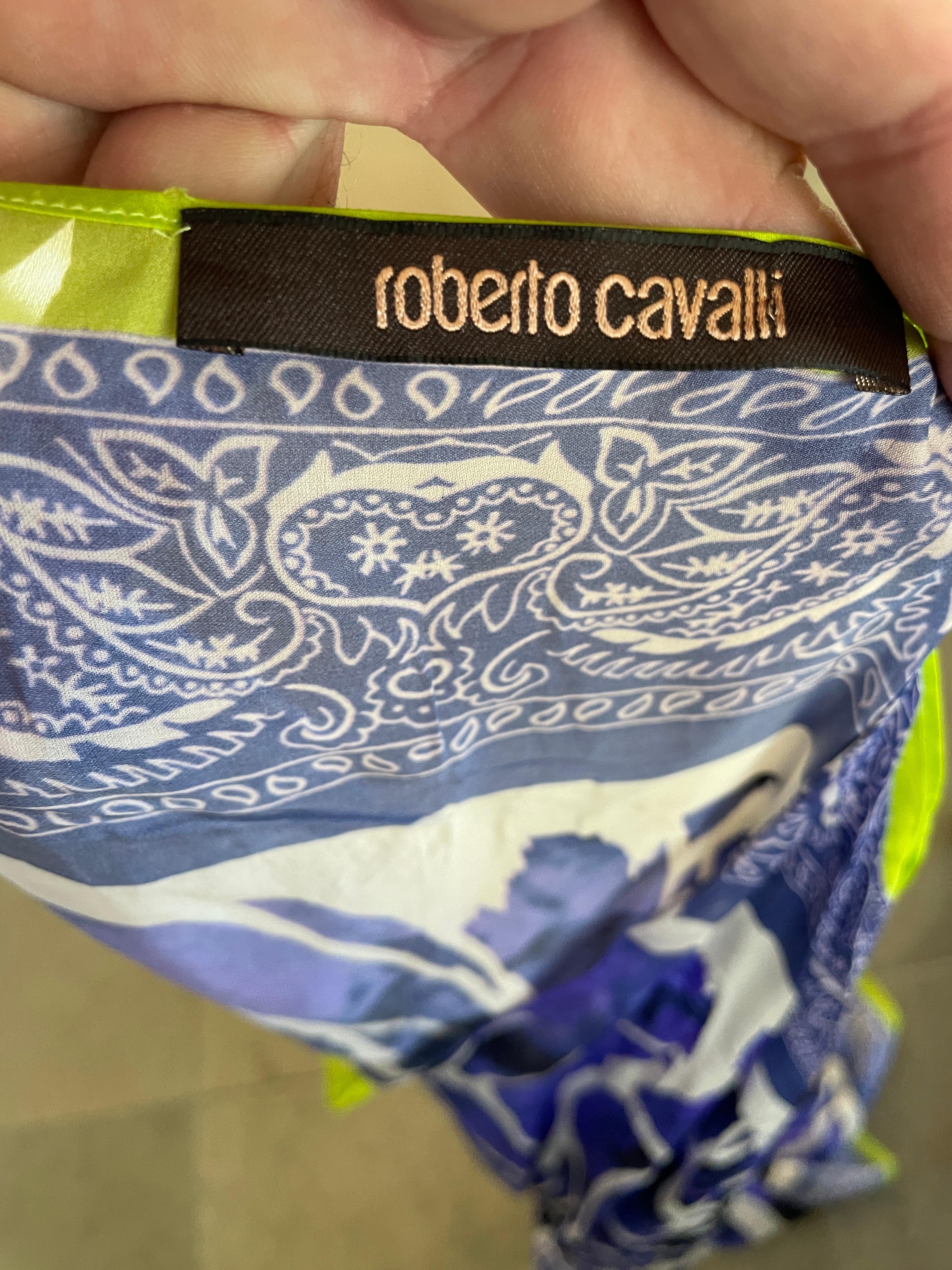Roberto Cavalli Vintage Silk Caftan Dress For Sale 2