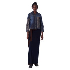 Roberto Cavalli Vintage Snakeskin Denim Jacket