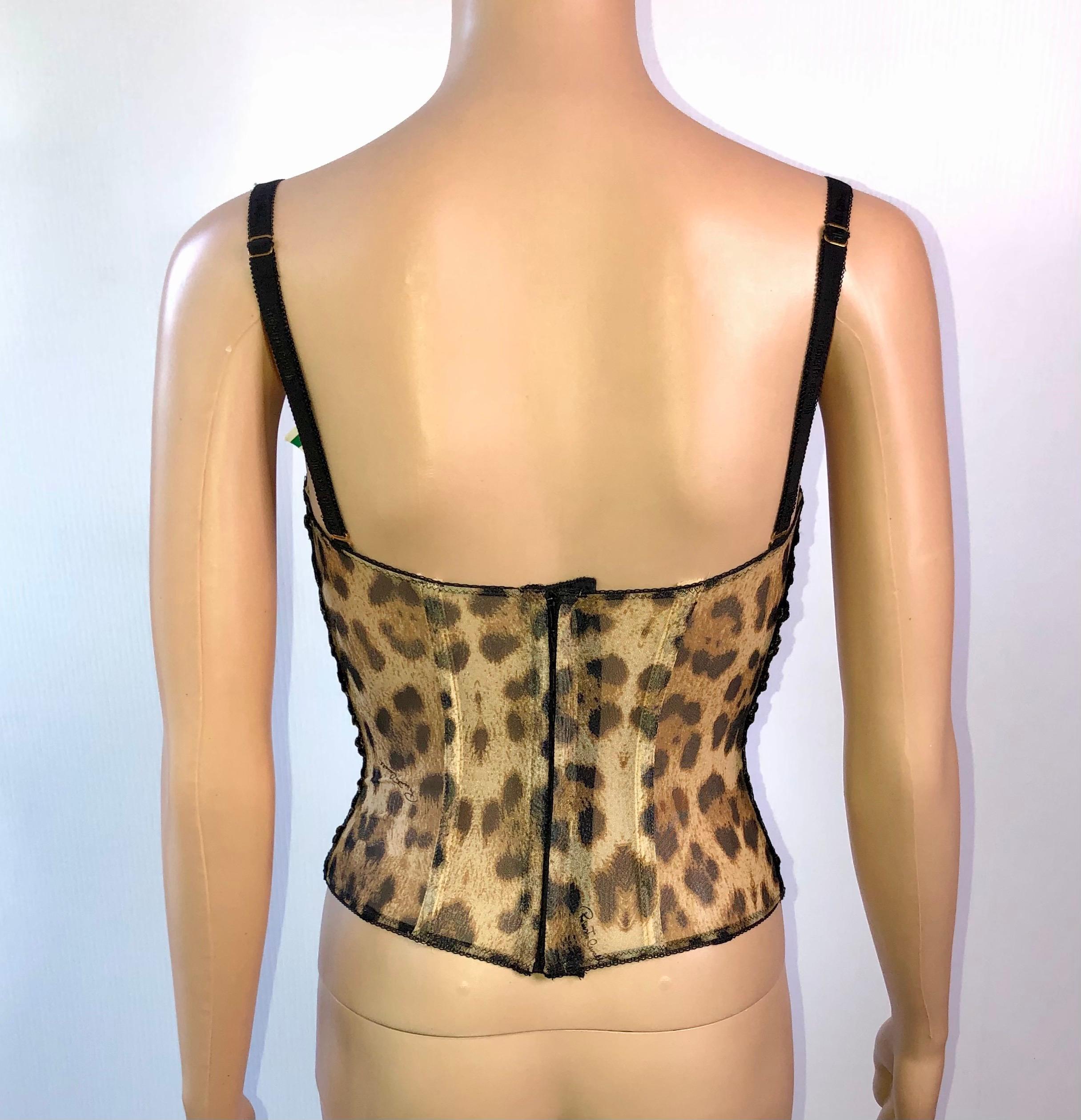 cheetah corset top