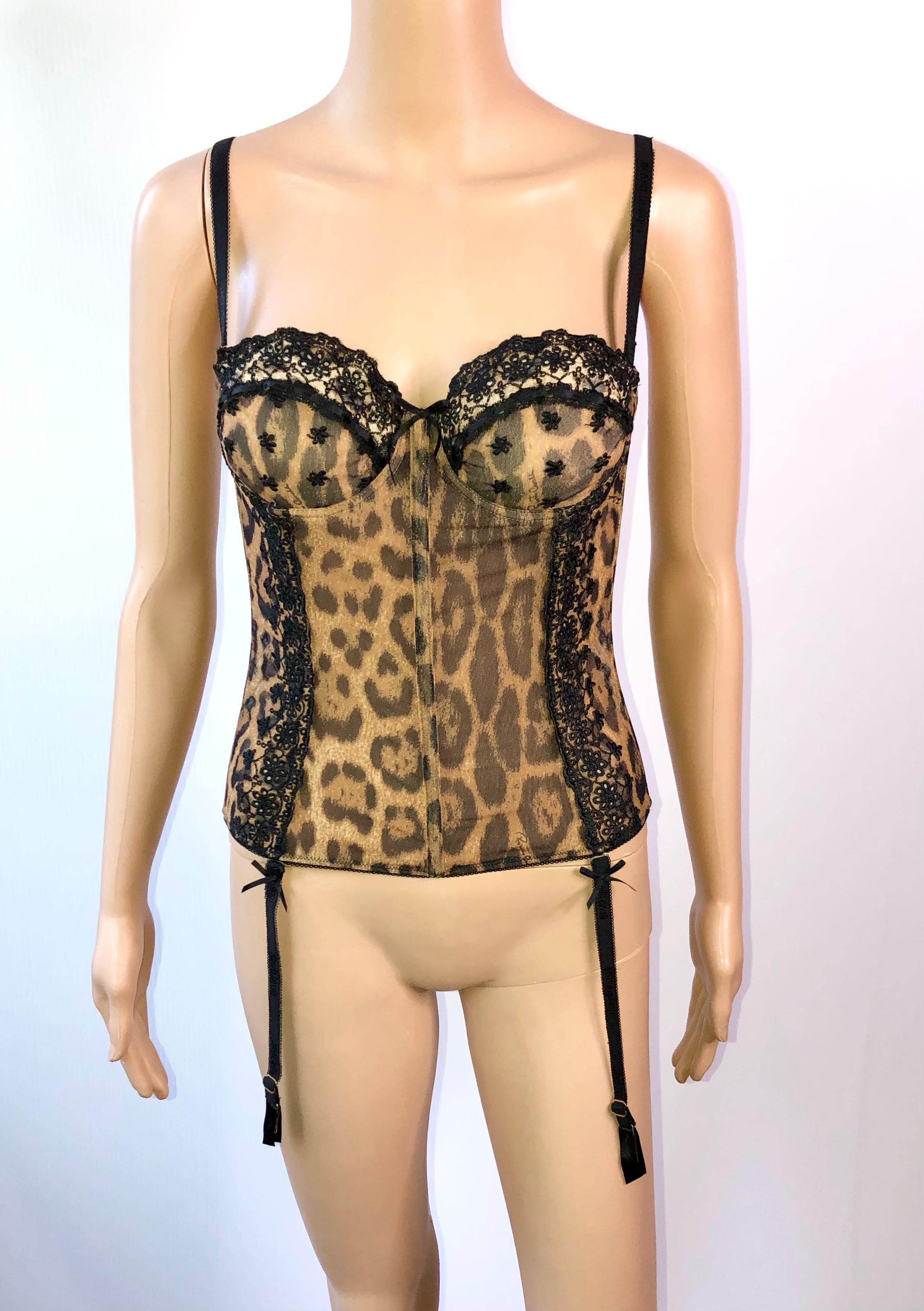 leopard bustier