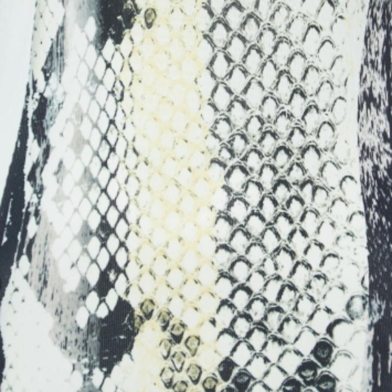 Roberto Cavalli Canotta in Jersey con Stampa Serpente Bianca/Nera M. in vendita 1