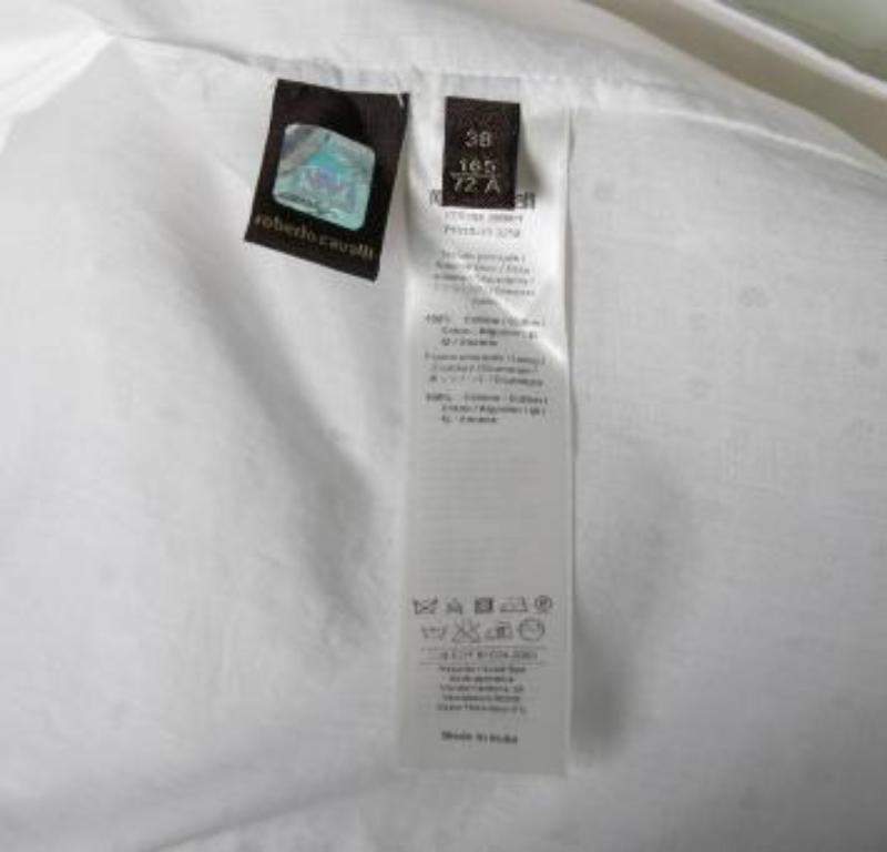 Mini-jupe blanche Broderie Anglaise en coton et dentelle Roberto Cavalli S en vente 6