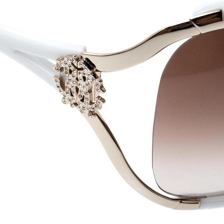 Roberto Cavalli White/ Brown Gradient Talisia 370S Oversized  display picture 1