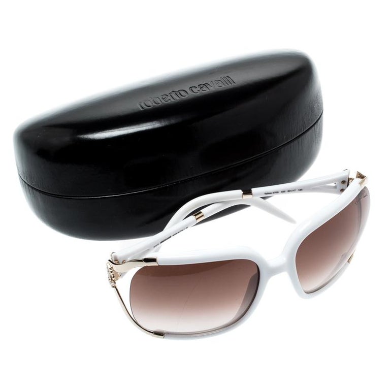 Roberto Cavalli White/ Brown Gradient Talisia 370S Oversized  display picture 2