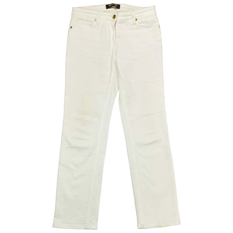 roberto cavalli white jeans