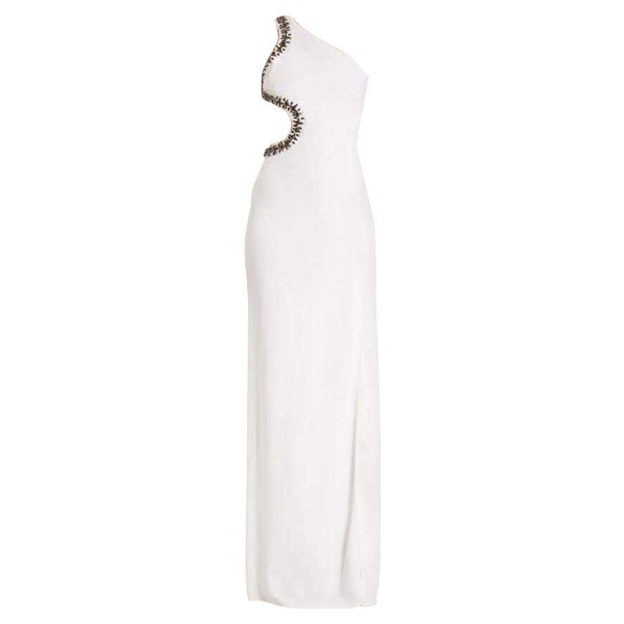 New Versace white gown For Sale at 1stDibs | versace white dress, white ...