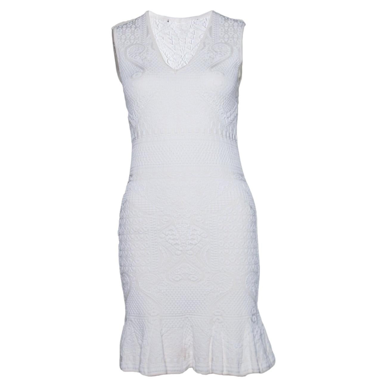 Roberto Cavalli, white structured dress